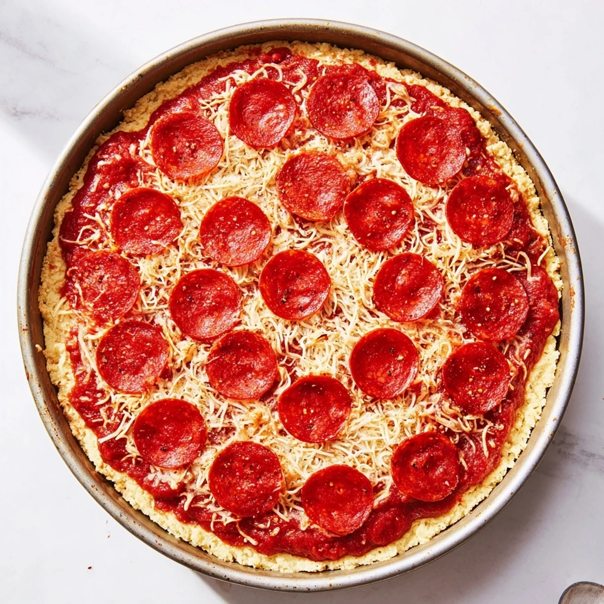 Golden Authentic Pizza Hut Pan Pizza with bubbling mozzarella and crispy pepperoni slices