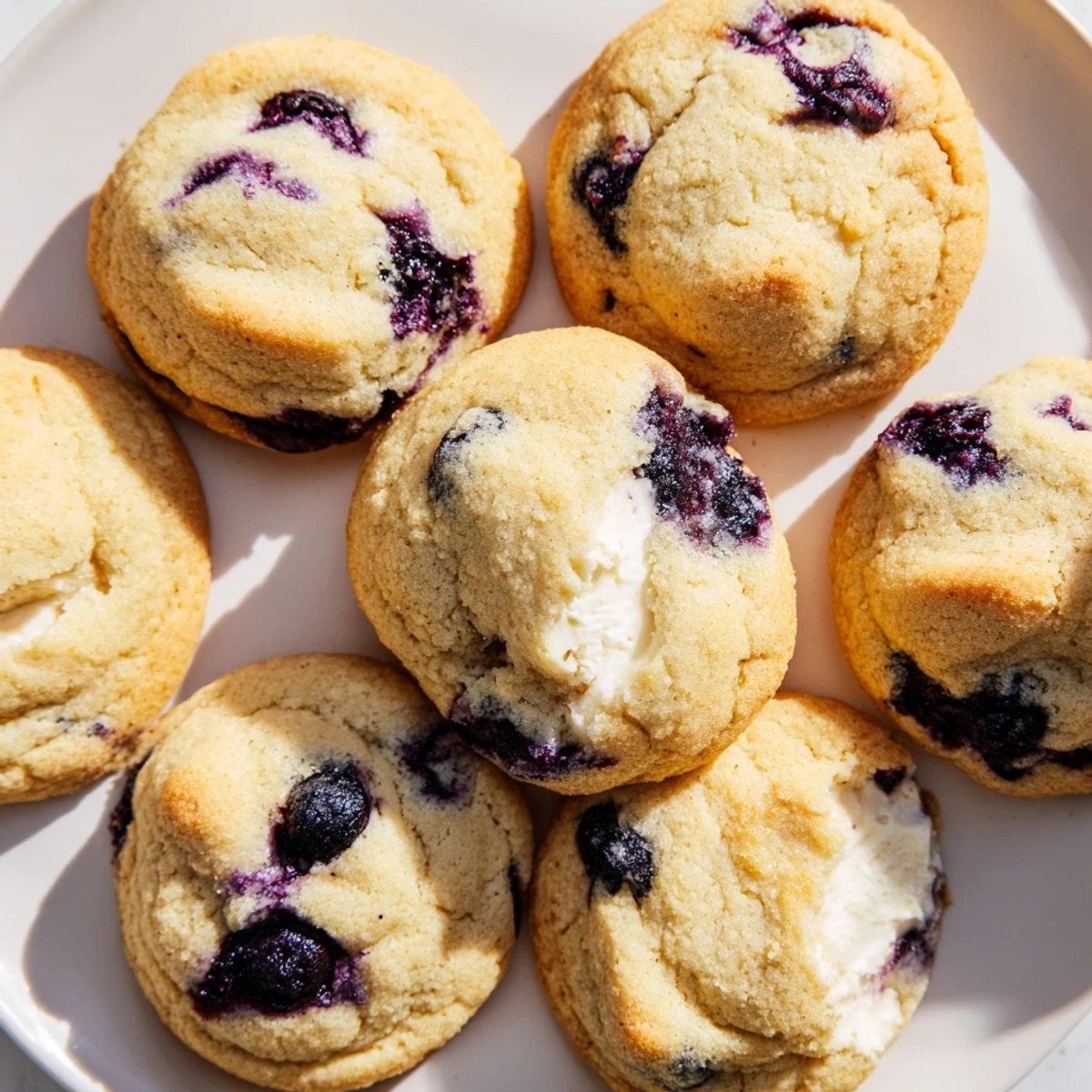 Lemon Blueberry Cheesecake Cookies