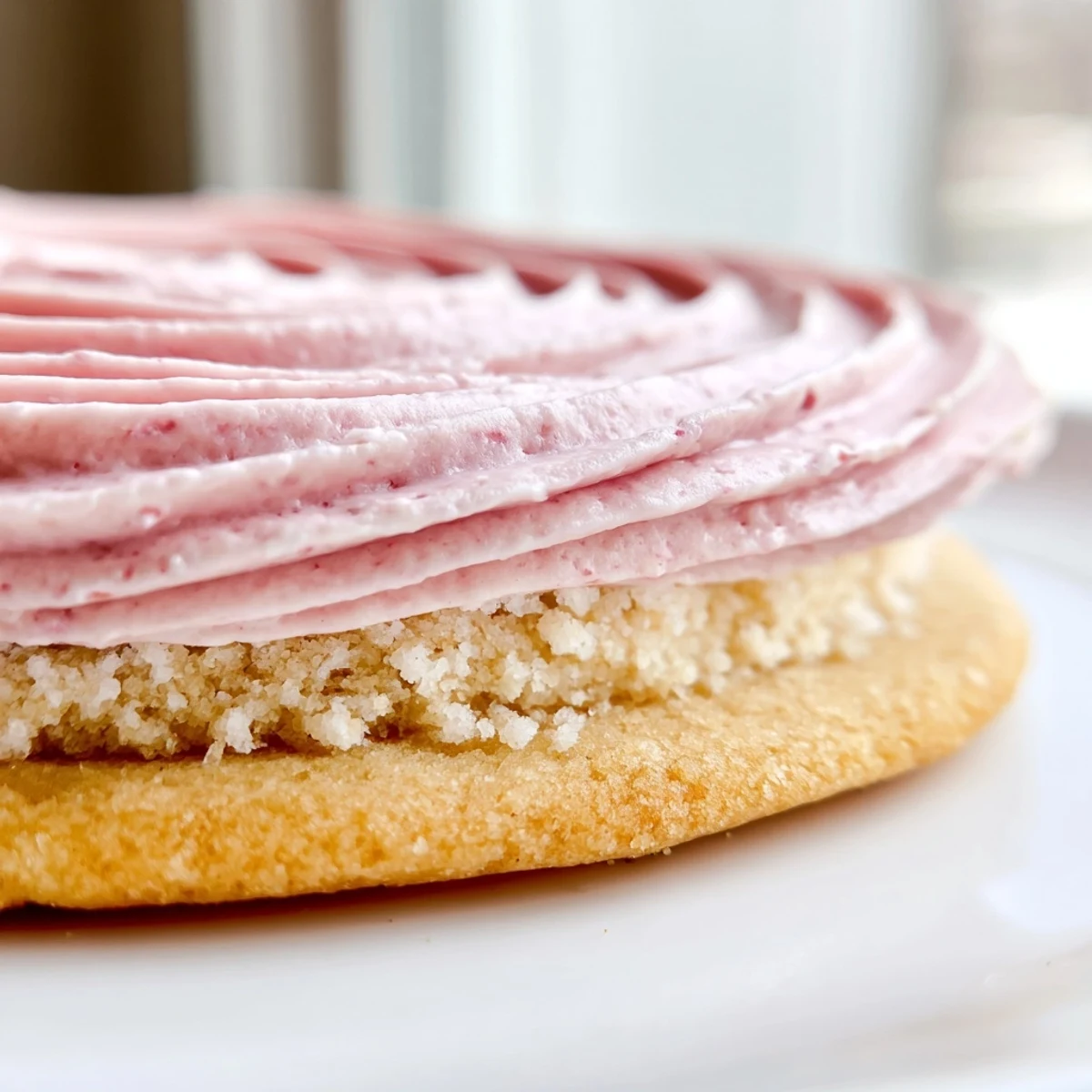 Delicate sugar cookie sandwiches filled with fluffy pastel buttercream ready for spring celebrations