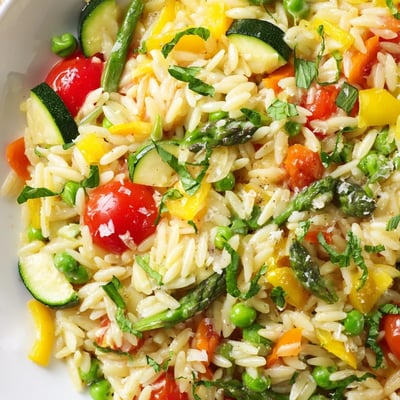 Orzo Primavera Italian Pasta