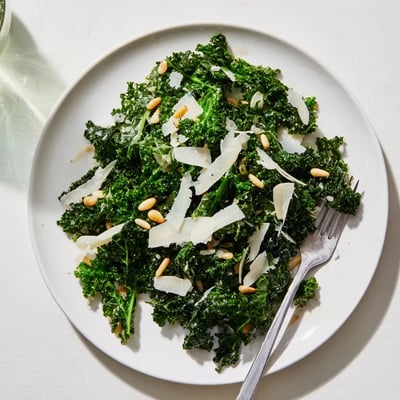 Garlic Lemon Parmesan Kale